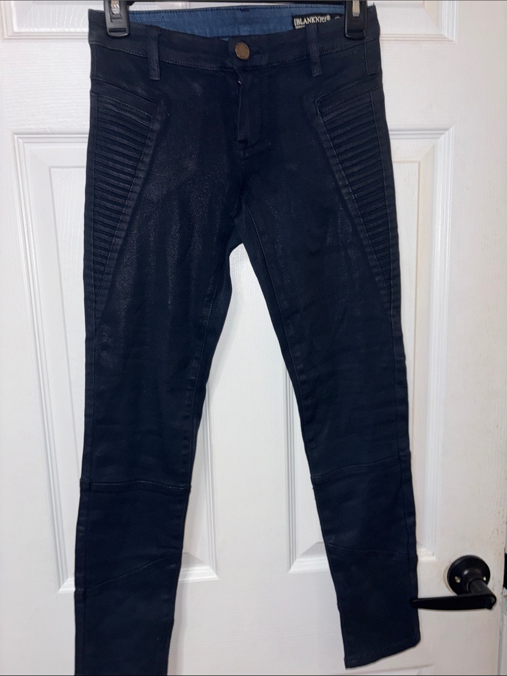 Blank NYC Men’s Black Slim Moto Jeans